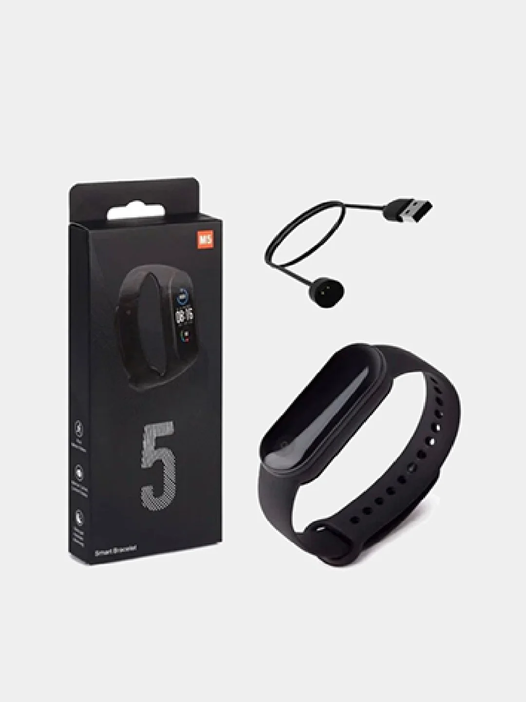 Черный умные смарт часы Smart Watch Band M5, фитнес-трекер, фитнес браслет для мужчин и женщин