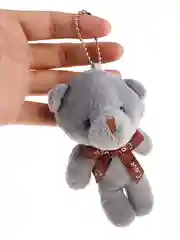 Бежевый мишка плюшевый, брелок, подвеска
