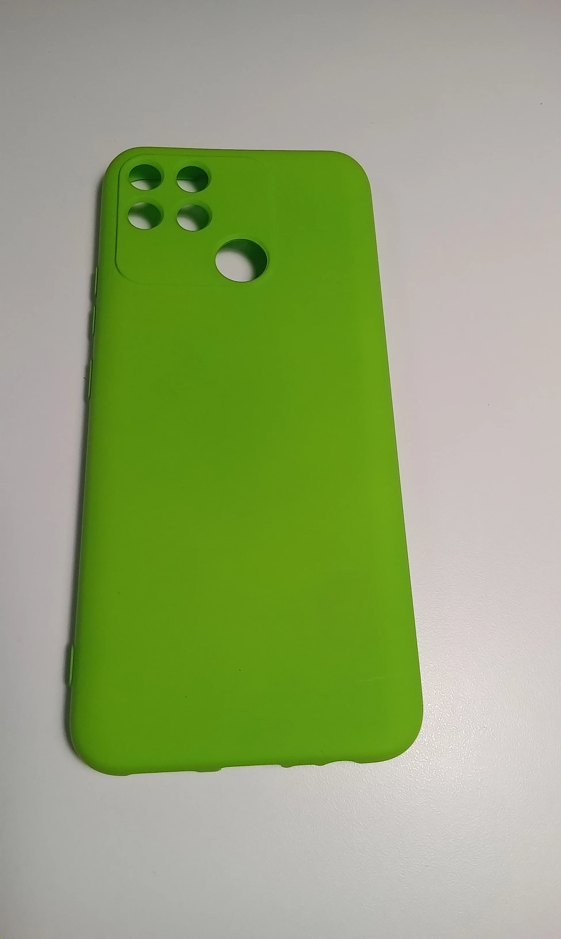 Лайм чехол REALME Narzo 50A  / REALME C25 / REALME C25S с защитой камеры и бархатом внутри