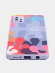 Пурпурный чехол Samsung Galaxy A51  пластиковый под стекло