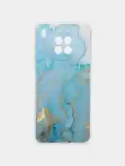 Светло-синий чехол на Huawei Nova 8i/Honor 50 lite / Хонор 50 Лайт прозрачный с рисунком, защита камеры