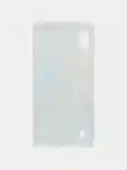 Голубой силиконовый чехол на Samsung Galaxy A10 / Самсунг А10 прозрачный с рисунком, защита камеры