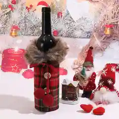Украшение для бутылок, сувенирный чехол на бутылку, украшение новогоднего стола