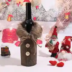 Вишнёвый украшение для бутылок, сувенирный чехол на бутылку, украшение новогоднего стола