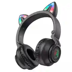 Беспроводные наушники с кошачьими светящимися ушками Borofone BO18 Cat