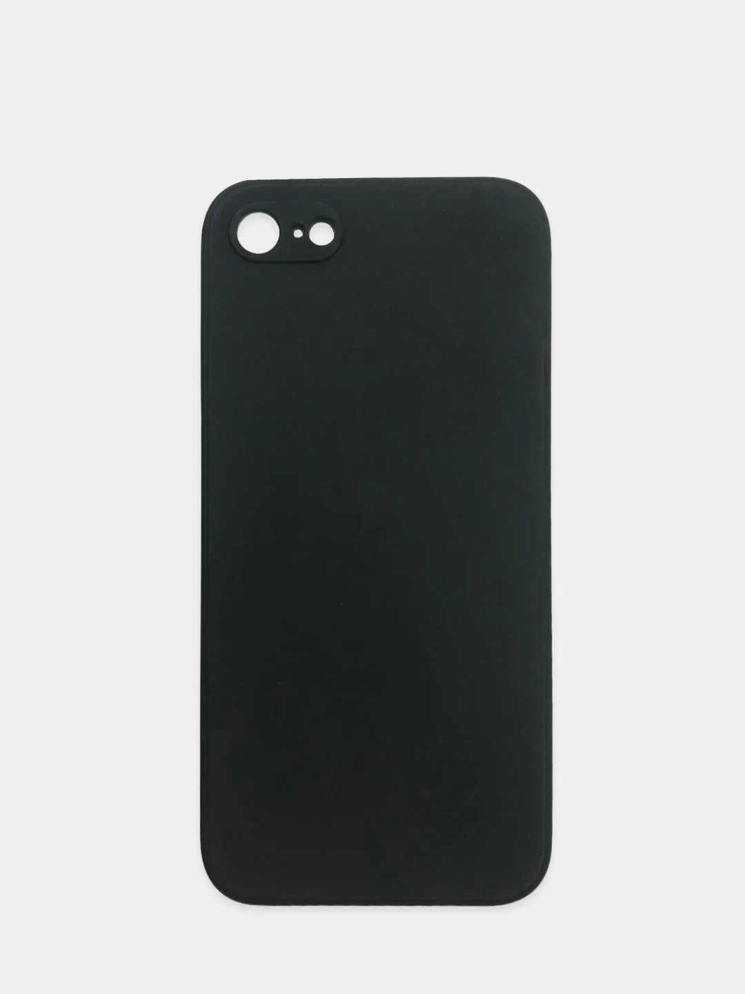 Чехол iPhone 7 / 8 / SE 2020 черный силиконовый (Айфон 7 / 8 / СЕ)
