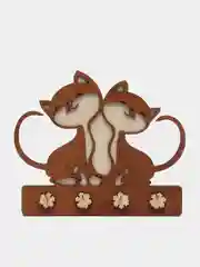 Шоколадный ключница настенная