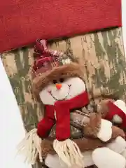 Красный новогодний носок