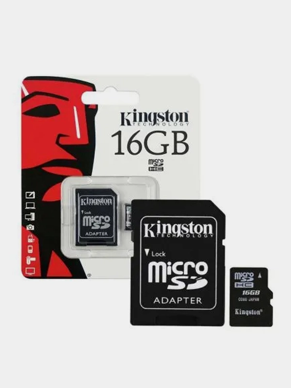 Карта памяти MicroSD, с адаптером