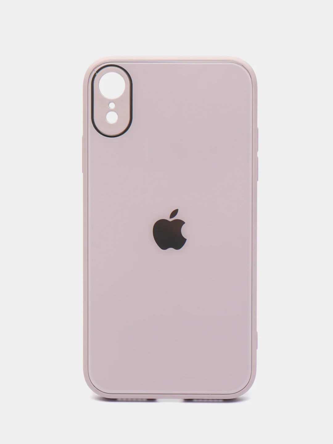Сиреневый чехол для Айфон 13, 12, 11 Pro Max, mini, XS, X, XR, 7, 8 Plus со стеклянной панелью