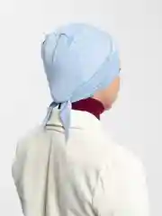Голубой бони шапочка, на завязке