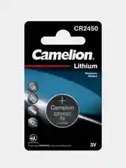 Батарейка дисковая литиевая Camelion CR2450-BP1, 1 штука