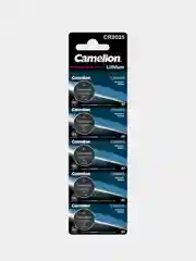 Батарейки дисковые литиевые Camelion CR2025-BP5, 5 штук