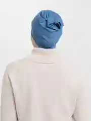 Синий меланж шапочка мусульманская труба