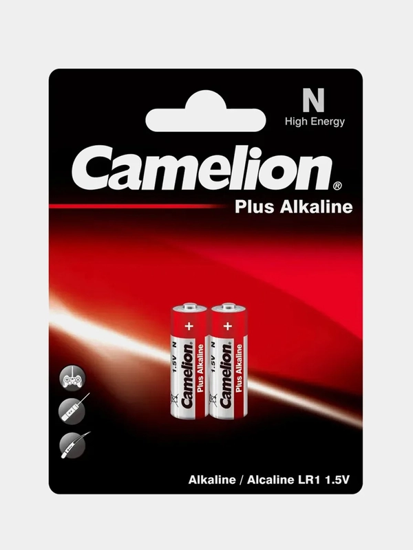 Батарейки щелочные Camelion LR1-BP2 Plus Alkaline, 2 штуки