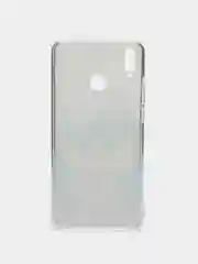 Синий силиконовый чехол на Honor 8X / Хонор 8Х прозрачный, с рисунком, защита камеры