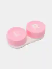 Розовый контейнер для контактных линз