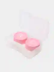 Розовый контейнер для контактных линз