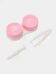 Розовый контейнер для контактных линз
