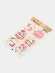 Кремовый наклейки новогодние / Наклейки на подарки и букеты, 9,5*16 см / 8 марта / 14, 23 Февраля