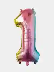 Воздушный шар "Цифра 1", 40 см, градиент