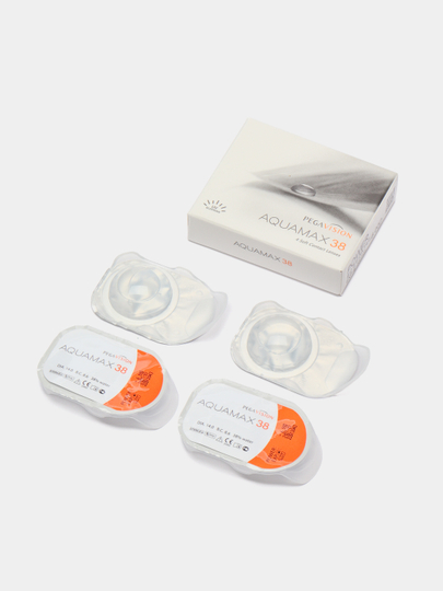 Контактные линзы AQUAMAX 38 / 4 шт. / 8.6 / 14 / 3 месяца