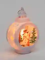 Белый новогодний фонарь