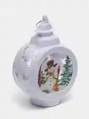 Белый новогодний фонарь