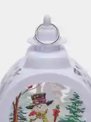Белый новогодний фонарь