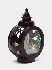 Тёмно-коричневый новогодний фонарь