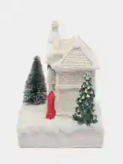 Ледяной ночник-фигурка с подсветкой "Дом", под елку