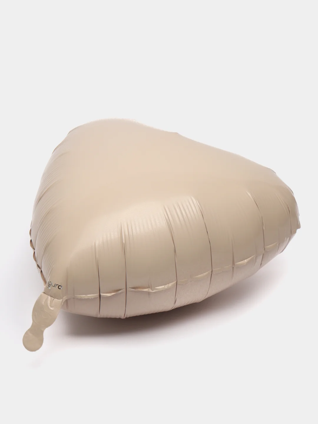 Кремовый фольгированный шар сердце 19", 49 см
