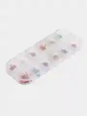 Белый сухоцветы для дизайна ногтей и создания украшений