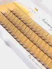 Накладные ресницы пучковые для наращивания, изгиб С, объем 10D
