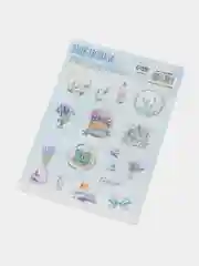Лавандовый наклейки Новый год