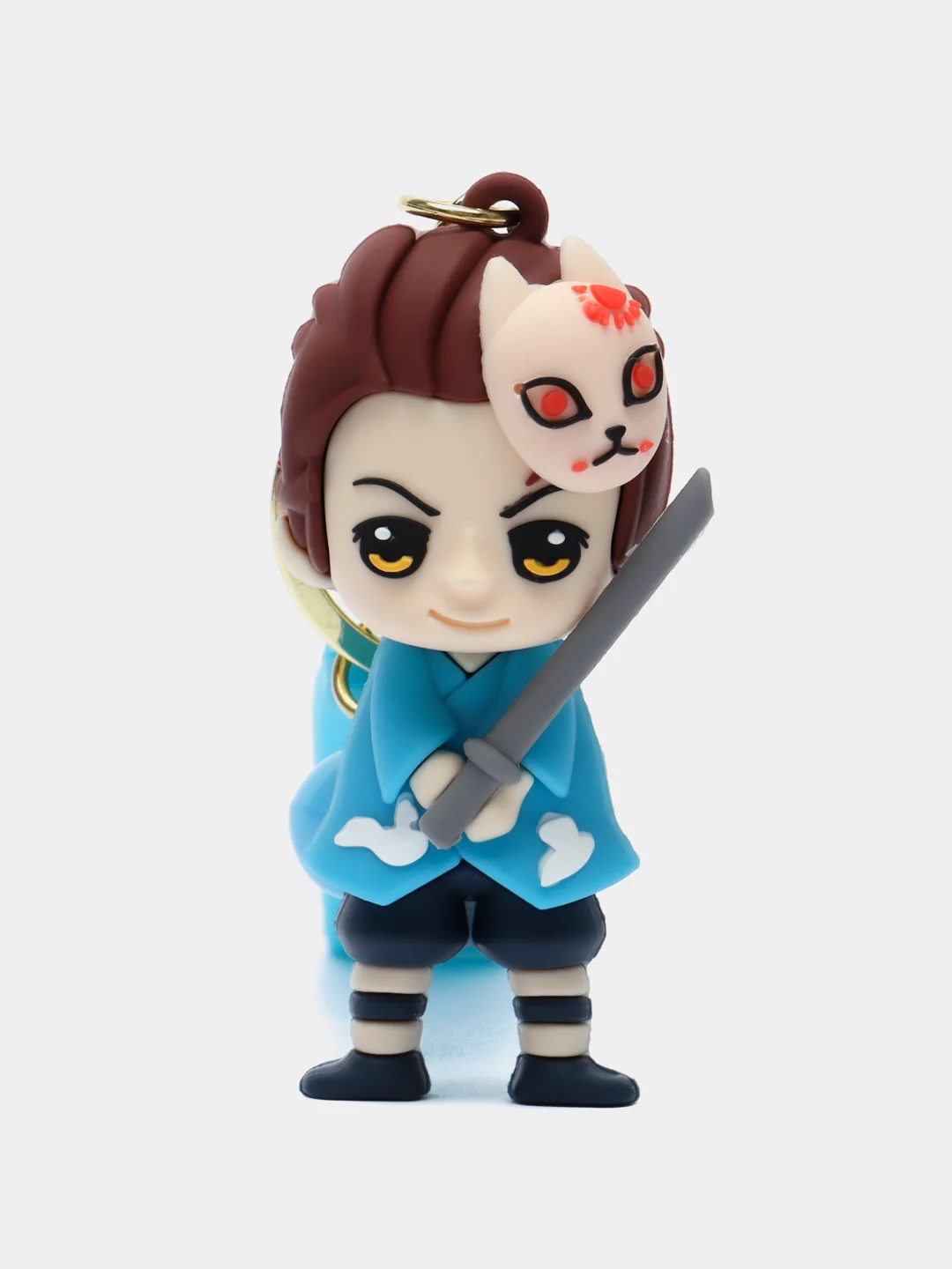 Бирюзовый брелок по аниме "Клинок, рассекающий демонов" (Demon Slayer: Kimetsu no Yaiba), 7 см