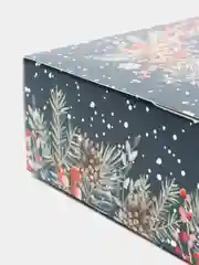 Темно-синий новогодняя коробка
