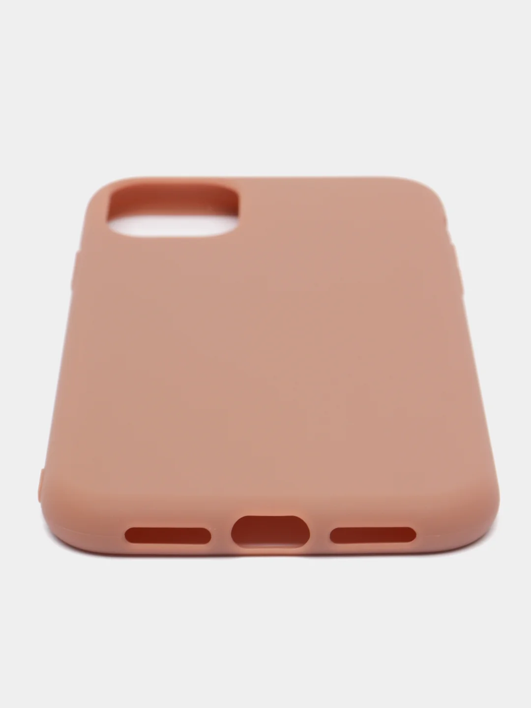 Светло-коричневый чехол для iPhone X Xs XR 11 12 mini 12 12 Pro 13 13 mini 13 Pro 14 14 Plus, силиконовый
