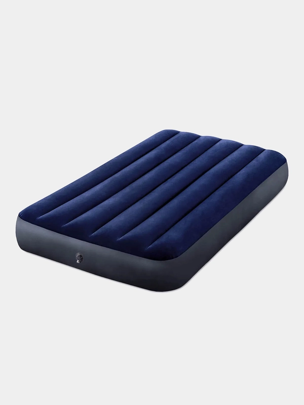 Кровать надувная INTEX Classic Downy, 99 см x 1,91 м x 25 см