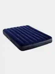 Синий надувной матрас Fiber-Tech Intex Classic downy, 137 х 191 х 25 см