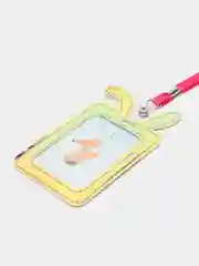 Коралловый бейдж с ушками, хамелеон/ с держателем, чехол для пропуска, для карты