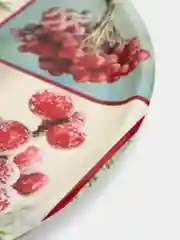 Поднос на Новый год "Зимняя рябина", пластиковый