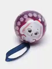 Фиолетовый пазл новгодний в ёлочном шаре 24,28,35,54 детали