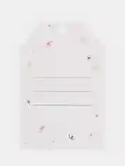 Черный шильдики открытки, 6 штук