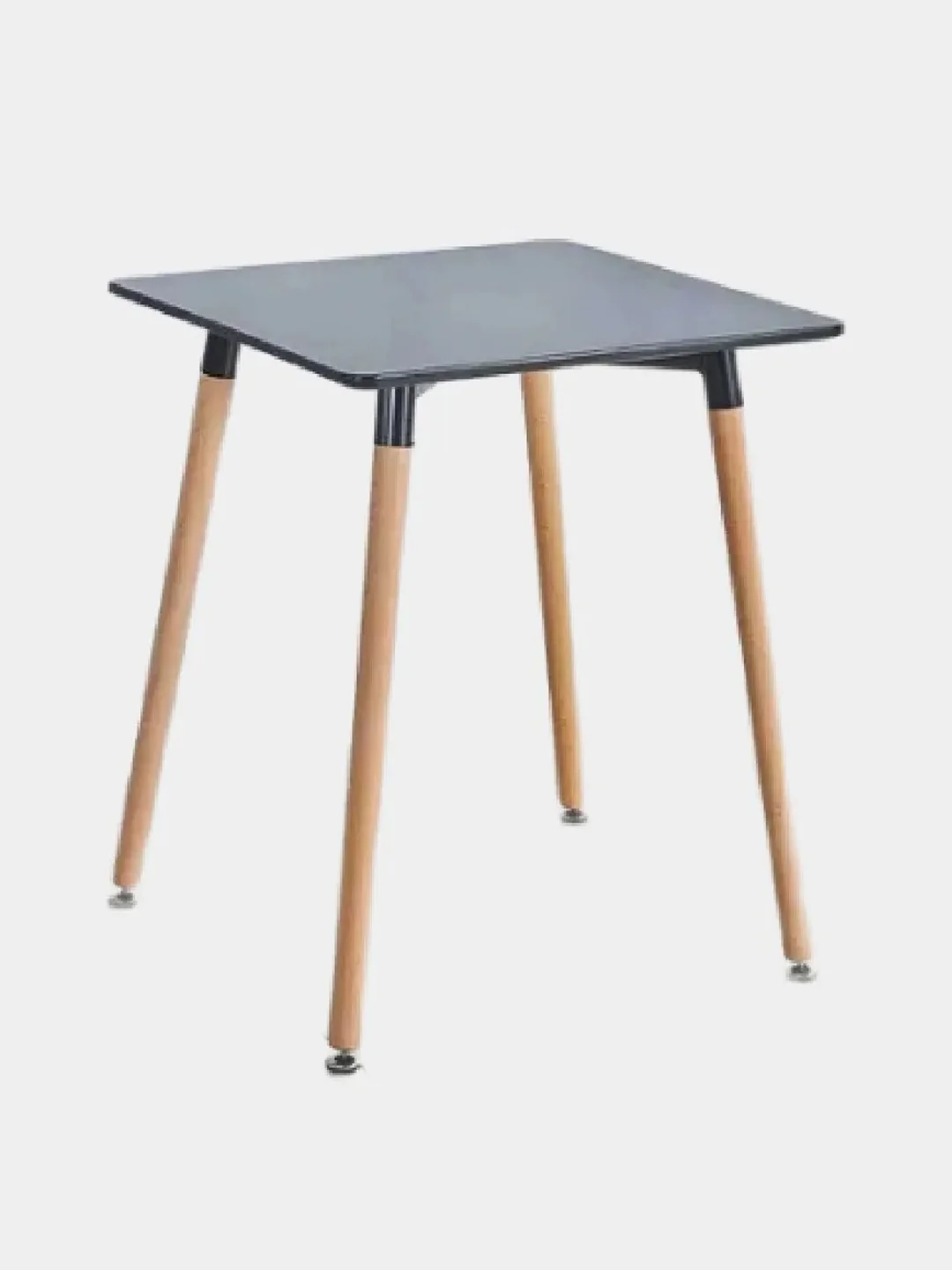 Черный стол в стиле минимализм Eames, квадратный, черный