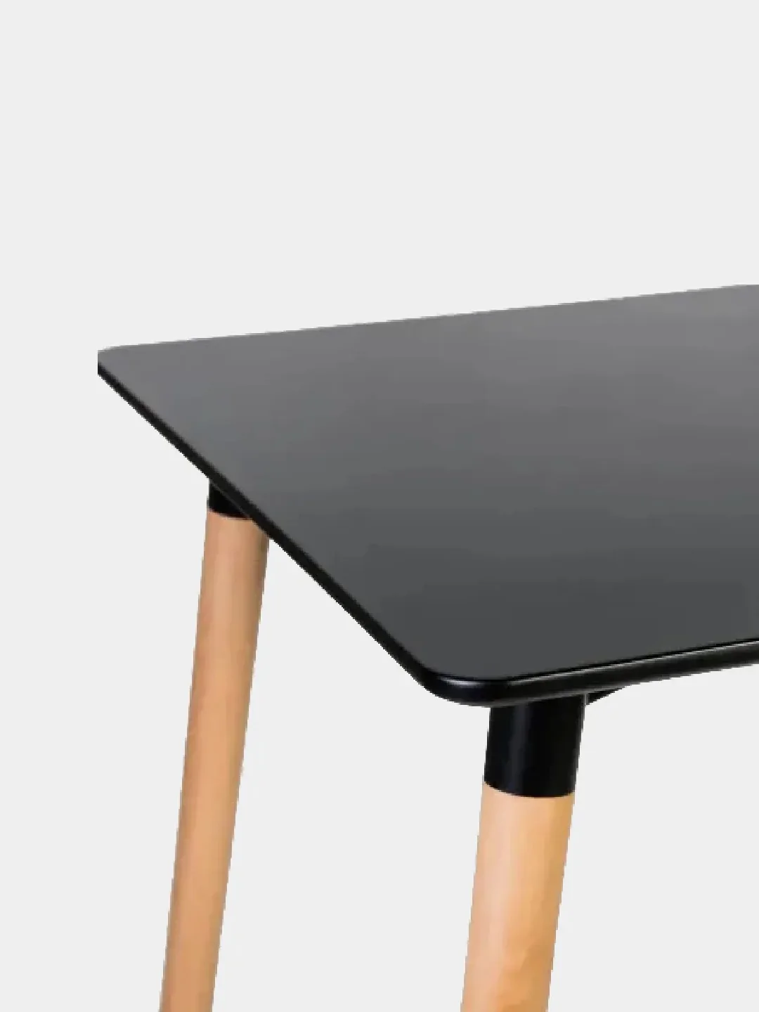 Черный стол в стиле минимализм Eames, квадратный, черный