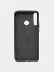 Серый чехол для Honor 9C / Huawei P40 Lite E / Y7p, имитация вставок под карбон
