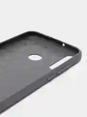 Серый чехол для Honor 9C / Huawei P40 Lite E / Y7p, имитация вставок под карбон
