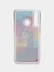 Коралловый чехол силиконовый для Huawei P Smart 2019 / Honor 10 Lite, переливающийся, с блестками