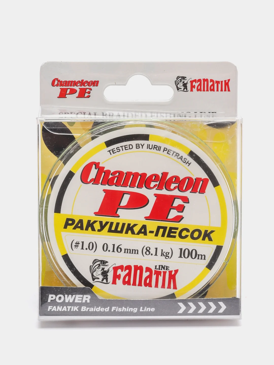 Шнур FANATIK Chameleon PE X4 100 м. (#1,0) 0,16мм. РАКУШКА-ПЕСОК